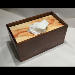 One of a kind Wood Tissue Box
